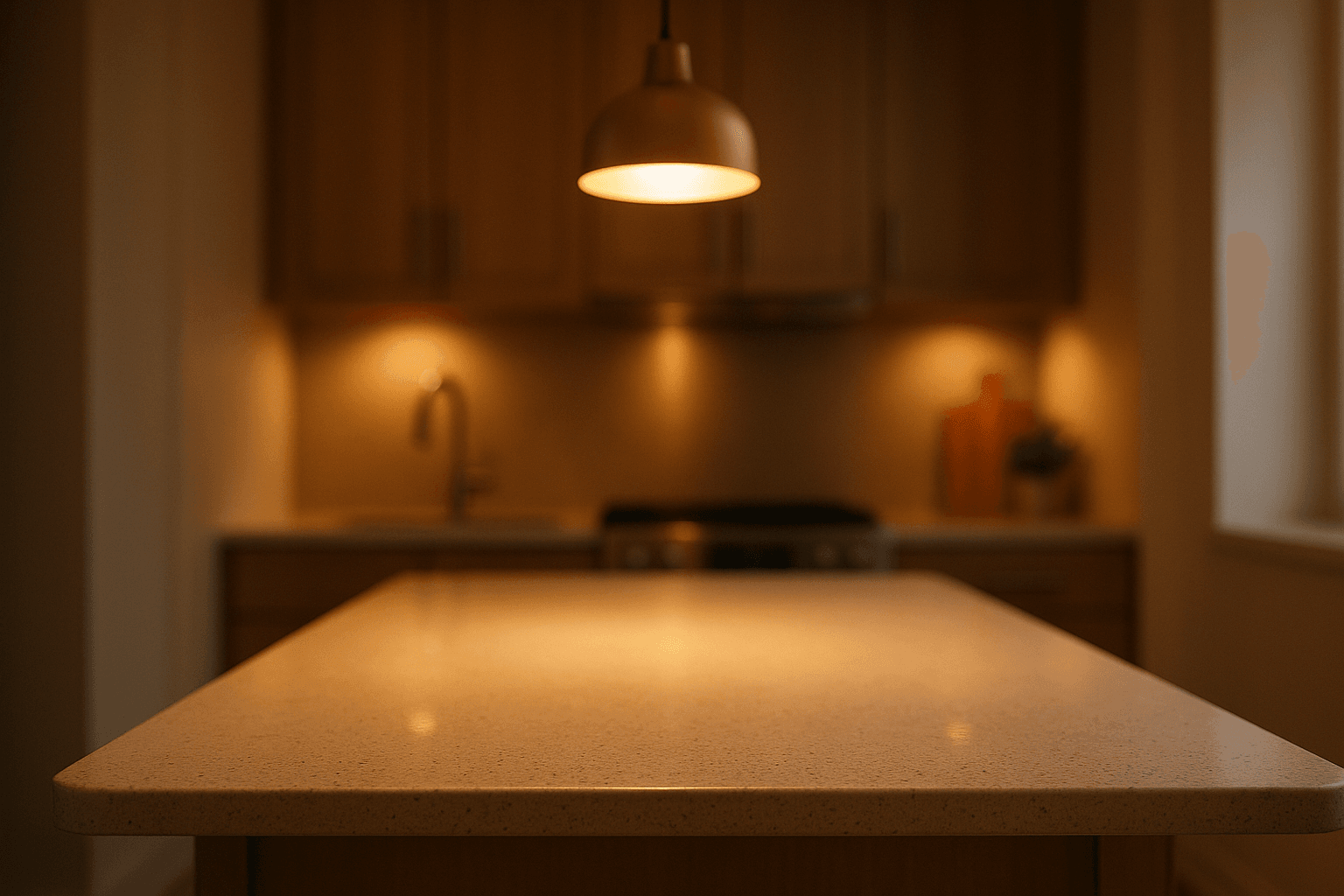 Warm kitchen detail in a Bear Builders home