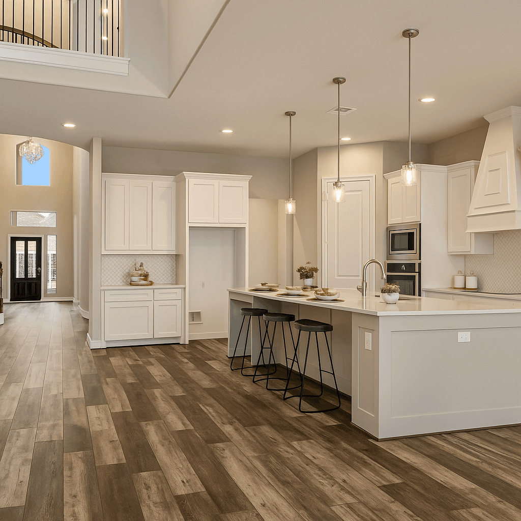 Open-concept kitchen and great room